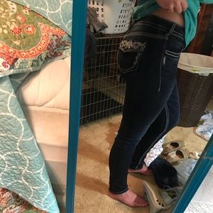 Size 25 miss me and silver jeans